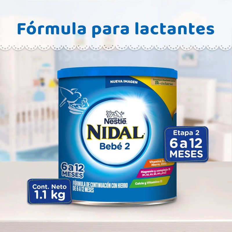 Fórmula de Continuación Nidal 6 a 12 meses Lata de