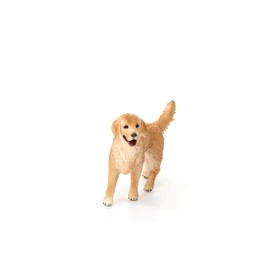 Schleich Farm World, Juguetes de Animales de Granja para niños y niños, Figura de Perro Dorado Retriever, a Partir de 3 años