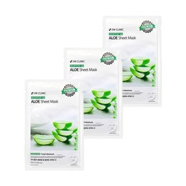 3W disposable skin preparation, 1 pack per day, toner adhesion mask pack, essential up aloe, 10 sheets, 3 sets / 3W 일회용 피부정돈 1일1팩 토너 밀착 마스크팩 에센셜 업 알로에 10매 3세트