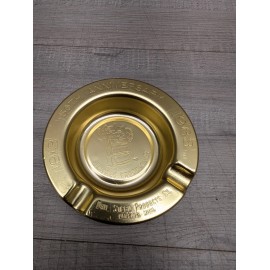 Dail Steel Products 50th Anniversary (1963) Gold Tone Ashtray. Lansing, Michigan