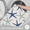 Nautical Starfish Bath Rugs Microfiber Bathroom Mat Soft Plush Shaggy