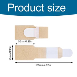 Hammer Toe Splints, 10 Pack Hammer Toe Straightener, Broken Toe Wraps Toe Traps, Toe Cushioned Bandages, for Correcting Hammer Toes, Broken Toes, Crooked Toes & Overlapping Toe, Flesh-Colored