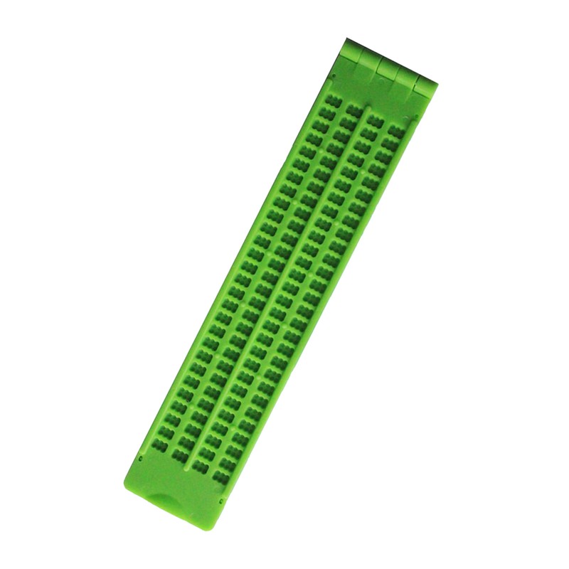 4 Lines 28 Cells Braille Writing Slate Plastic Learning Tools
