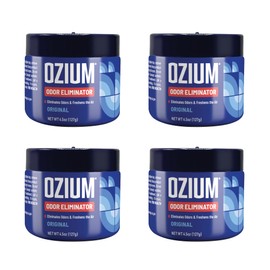 Ozium 4.5 Oz. Odor Eliminating Gel for Homes, Cars, Offices and More, Original, 4 Pack