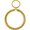 Stephanie Imports Vintage Gold and Silver Metal Mesh Jewelry Keychain