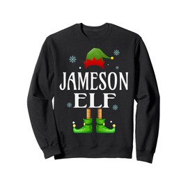 JAMESON Elf Xmas Funny Men's Family Matching Christmas Sweatshirt