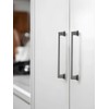 SORWDUERM 5 Pack Brushed Nickel Cabinet Pulls Square 3"(76mm) Hole