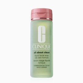 Clinique All About Clean Liquid Facial Soap Mild  Jabón Facial Líquido  200ml, Para piel grasa, Limpieza Suave para Piel Sensible                     