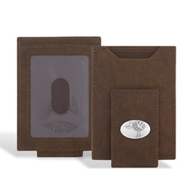 Palmetto Tree - Crazy Horse Leather Front Pocket Wallet