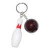 Komonee 10-Pin Bowling Keychain Tenpin Ball Key Ring Skittles Key