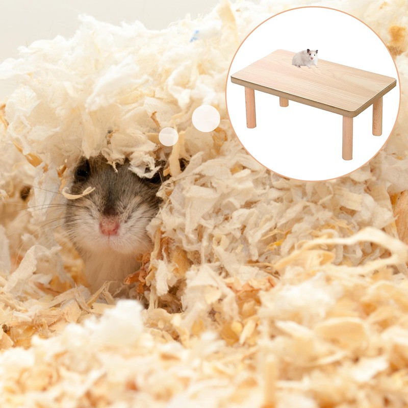 Hamster Platform, Hamster Accessories, 1 Pcs Wooden Hamster Cage Accessory,