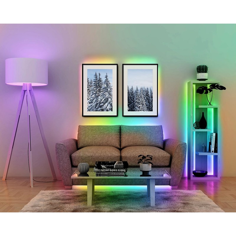 Luminea Home Control RGB LED Strips USB: Set of 2