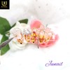 Blooming mother-of-pearl flower handmade nail tip✨ - Long stiletto /