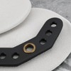 eMagTech 4Pcs Black Leather Bow Yoke Metal Grommet Bow Sling