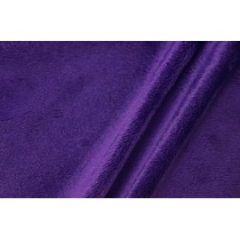 58/60 inch Purple Solid Minky Fabric by The Yard