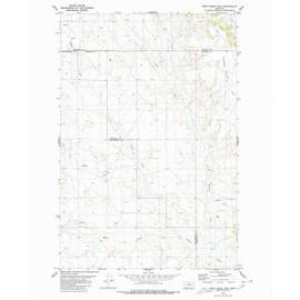 YellowMaps Weed Creek East MT topo map, 1:24000 Scale, 7.5 X 7.5 Minute, Historical, 1980, Updated 1980, 26.9 x 22 in - Polypropylene