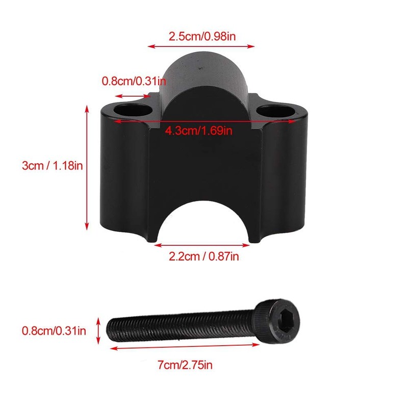 Transalp 700 - Handlebar Riser Motorcycle 7/8'' Handbar Riser Raised