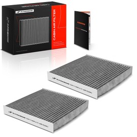 A-Premium Filtro de Aire de Cabina de 2 Piezas con Carbón Activado Compatible con Honda CR-V, CRV, Civic, Odyssey, HR-V, HRV, Clarity, CR-Z, Fit, Insi
