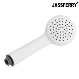 JASS Ferry White Single Function Handheld Shower Head Replacement Bathroom Handset