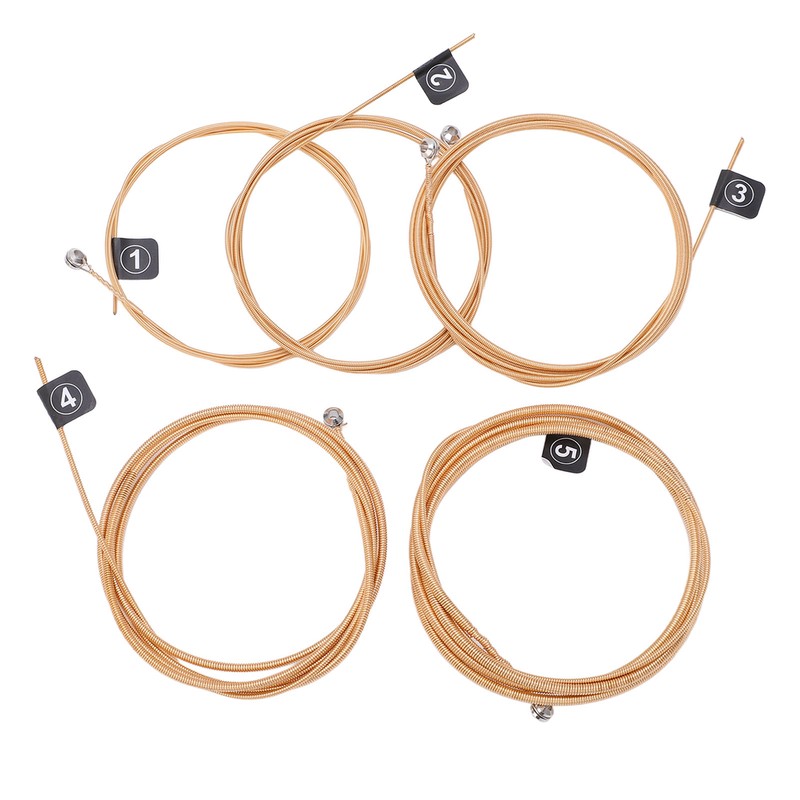 5 String Bass Strings Replacement Professional Metal Wooden Bass Guitar