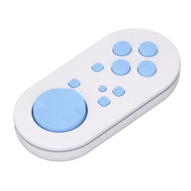 Jectse Micro Cordless Bluetooth Controller for Switch, Gamepad Pocket Sized Mini Compact Controller with Cable and Strap for Anki App for Wins, for Android, for OS X, and for iOS (Blue)