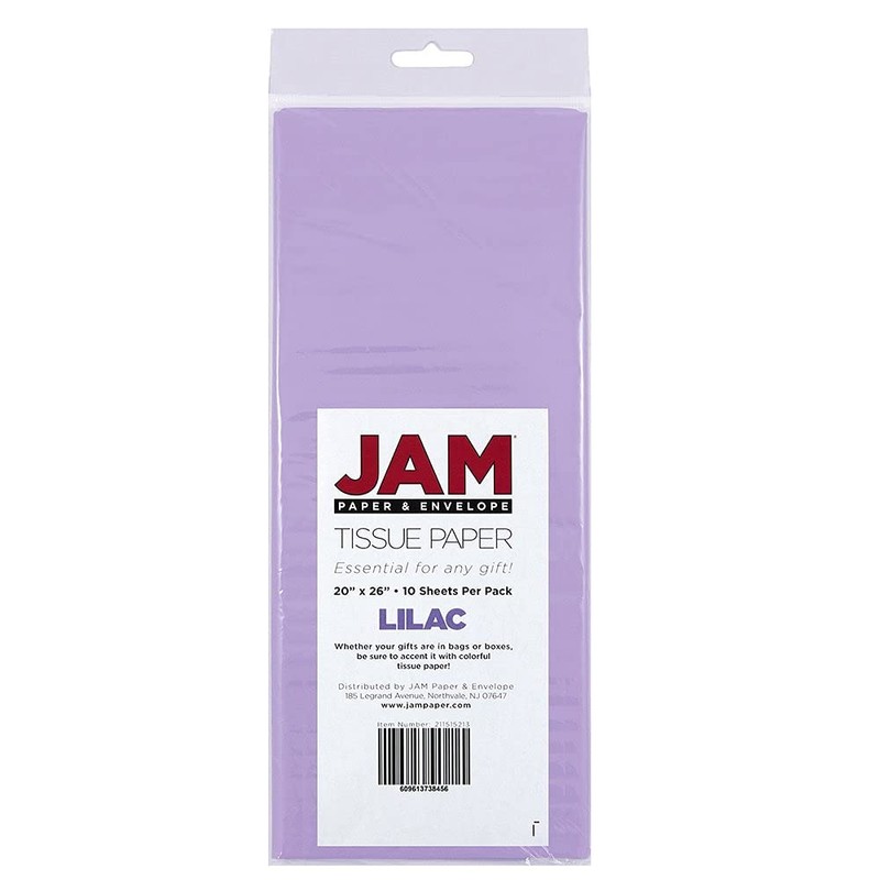 JAM PAPER Tissue Paper - Lilac Purple - 10 Sheets/Pack