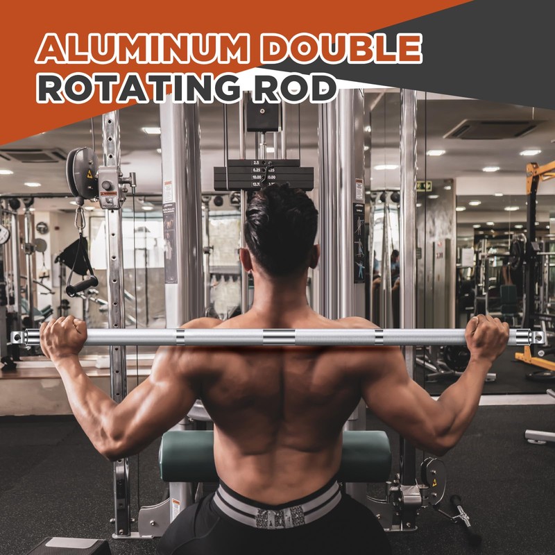 Blulu Aluminum Double Swivel Bar LAT Pull Down Bar Double