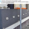 PATIKIL 30mm Self Locking Washers, 50pcs Perforated Insulation Pins Washers