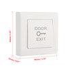 Push to Exit Button Square Shape Switch ABS Material NO/COM