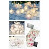Aquamy Plumeria Garland String Light, Indoor LED Flower Decoration, Artificial