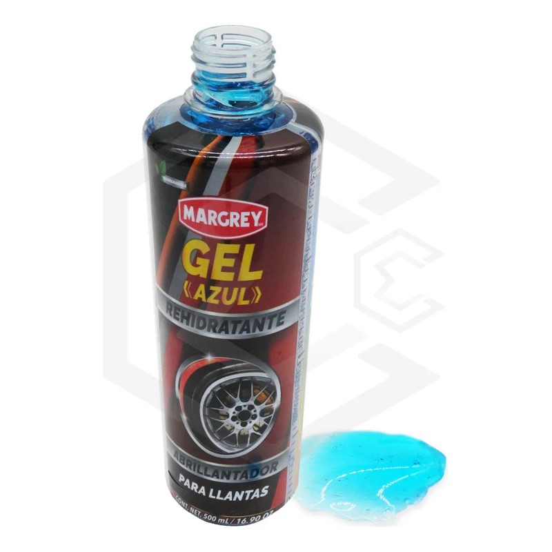 Abrillantador Margrey Para Llantas Gel Azul 500 Ml