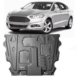 Engine Guards Mud Flaps for Ford Fusion 2013 2014 2015 2016 2017 2018 2019 2020 Front Engine Splash Shield Guards Suitable for Fusion Under Engine Cover Directly Replace Original One Black