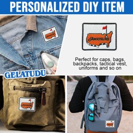 AMAT*urs Golf Patch 3 Inches for Golfer Golf Club Funny Gifts Iron On/Sew On Embroidery Fabric Applique Patches for Trucker Hats Clothes Backpack DIY Accessories Friends Mom