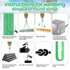 Heavy Duty Lifting Sling Strap 2 Pack Polyester Webbing Slings