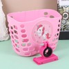POPETPOP Children Bike Basket Plastic Unicorn Pattern Front Handlebar Bicycle