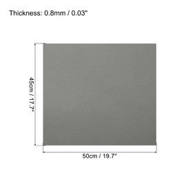MECCANIXITY EVA Foam Sheets Grey 19.7 Inch x 17.7 Inch 0.8mm Thick Crafts Foam Sheets for Costumes, Arts and Crafts Projects Pack of 5