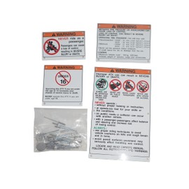 YANGCAN Warning Decals Stickers Labels Aluminum Backed Compatible with Yamaha Raptor Blaster Banshee