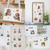 CRASPIRE 8 Sheets 8 Styles Owl Window Decals Christmas Hat