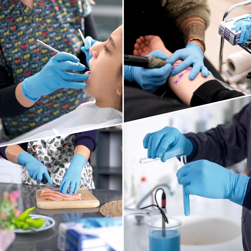 ESTAS Nitrile Gloves - 4 Mil Thick Disposable Gloves -