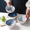 iDourer Ceramic Plates and Bowls Set, Japanese Style Dinnerware Set