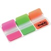 Post-It Index Tabs - Assorted Pink Green and Orange