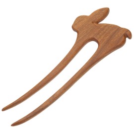 Beavorty Bunny Hairpin Hair Picks for Women Hair Barrettes for Women Animal Hair Sticks U Shaped Hairpins Hair Pin Hair Chopsticks for Women Retro Hairpin Miss Sandalwood Wooden Classical