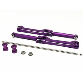Treal Juego de barras estabilizadoras traseras de aluminio 7075 para RBX10 Ryft (morado)