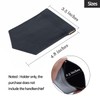 ONLVAN Pocket Square Holder Leather Slim Pocket Square Holder for