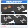 Pisman 180 Degree Adjustable Bifold Hinges, Folding Closet Door Hinges