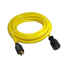 Conntek 20581-025 25-Feet 3Phase 20A 250V L15-20 SJTW 12/4 Locking Extension Cord