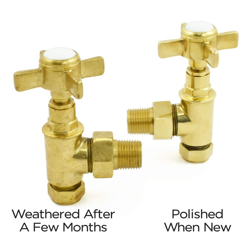 Hot Flow | Bayou Cross-Head Traditional Manual Radiator Valves (Pair)