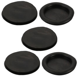 sourcing map Pack of 5 Single-sided Sealing Ring Wire Protective Sleeves Cable Grommet Rubber 45 mm Diameter Black