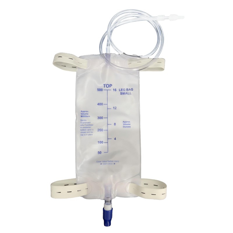Filigan Urine Drainage Bags, 500ml Clear Nephrostomy Bag with 80cm(31.5")