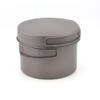 TOAKS Titanium Pot Pan Set with Folded Handle
